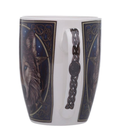 Wolf Head Mug by Lisa Parker