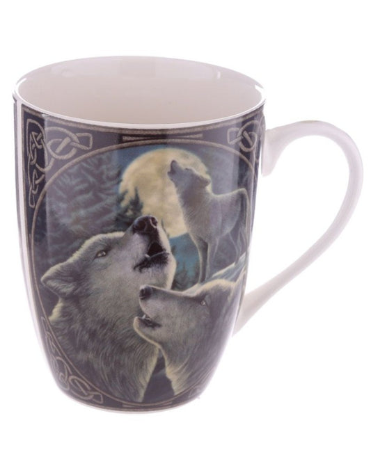 Wolf Song Mug by Lisa Parker