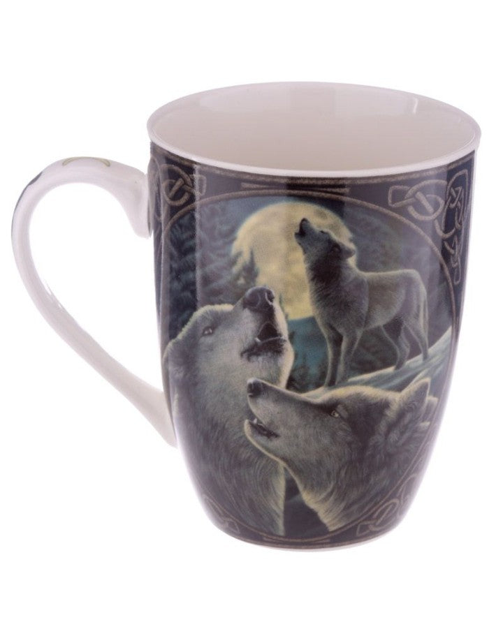 Wolf Song Mug by Lisa Parker