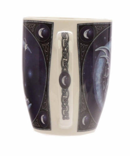 Sweet Dreams Dragon and Moon Mug by Lisa Parker
