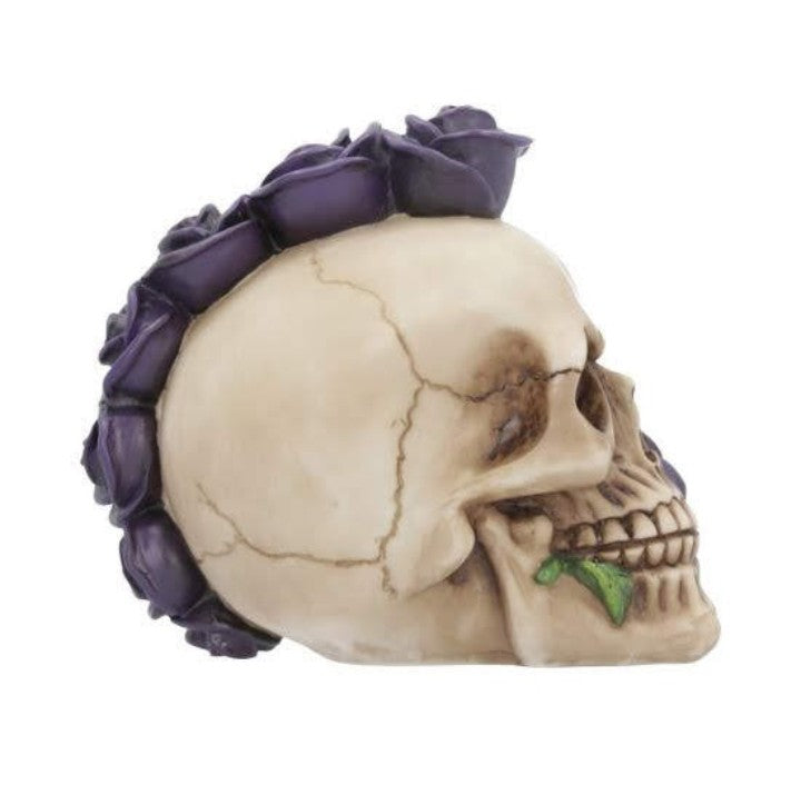 Purple Rosehawk Mohican Skull