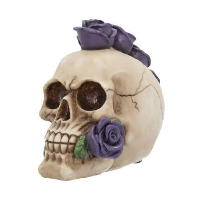 Purple Rosehawk Mohican Skull