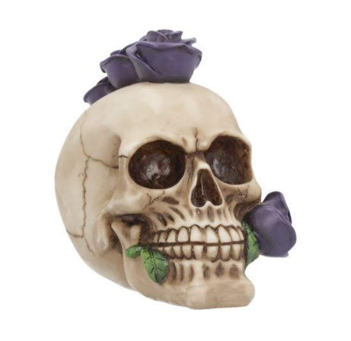 Purple Rosehawk Mohican Skull