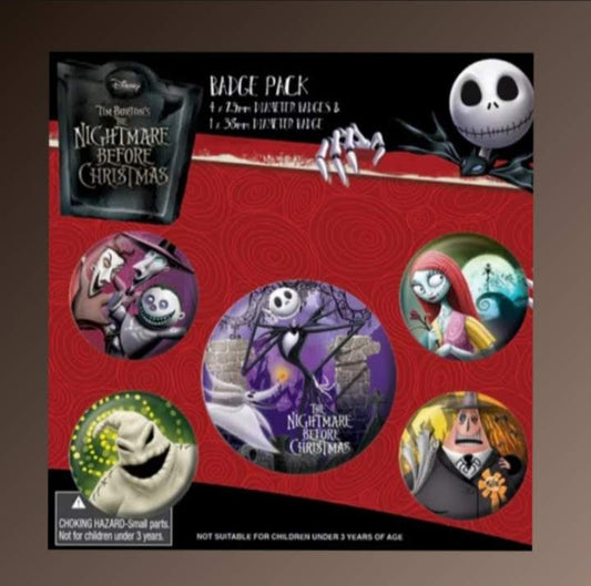 Nightmare Before Christmas Official Badge Pack