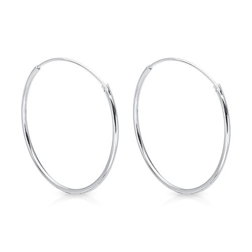 Silver Hoops