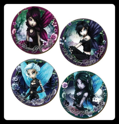 Hexxie Fairies Coaster Set (4pc)