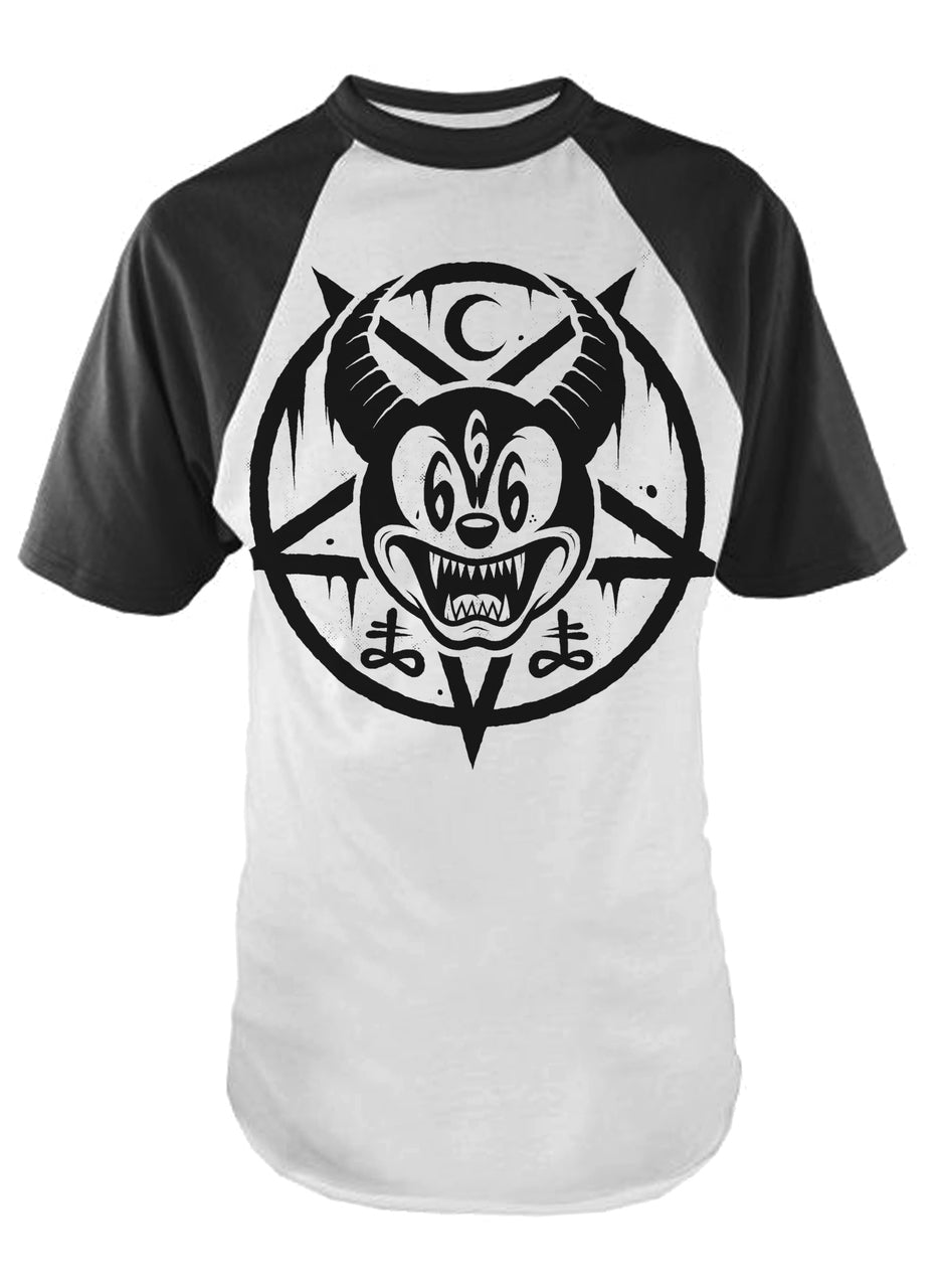 Mickey 666 Raglan Baseball T-shirt